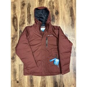 NEW Columbia Mens XL Oak Harbor II Insulated Jacket OMNI TECH NWT SPICE RED